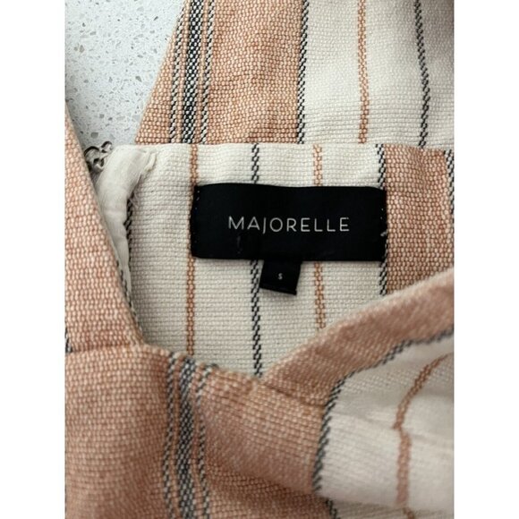 Majorelle Agave dress Revolve size small plunge neckline and back short striped - Picture 9 of 9